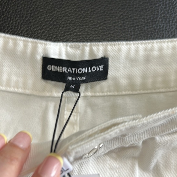 GENERATION LOVE LYNN DENIM Boyfriend Jean Pant White Sz M NEW - Picture 13 of 16